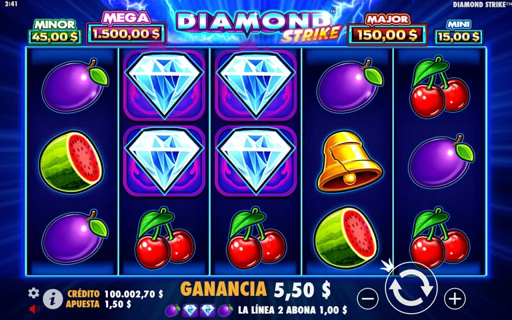 Diamond Strike Ganancia