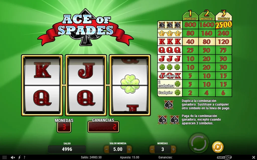 Ace of Spades Juego Gratis