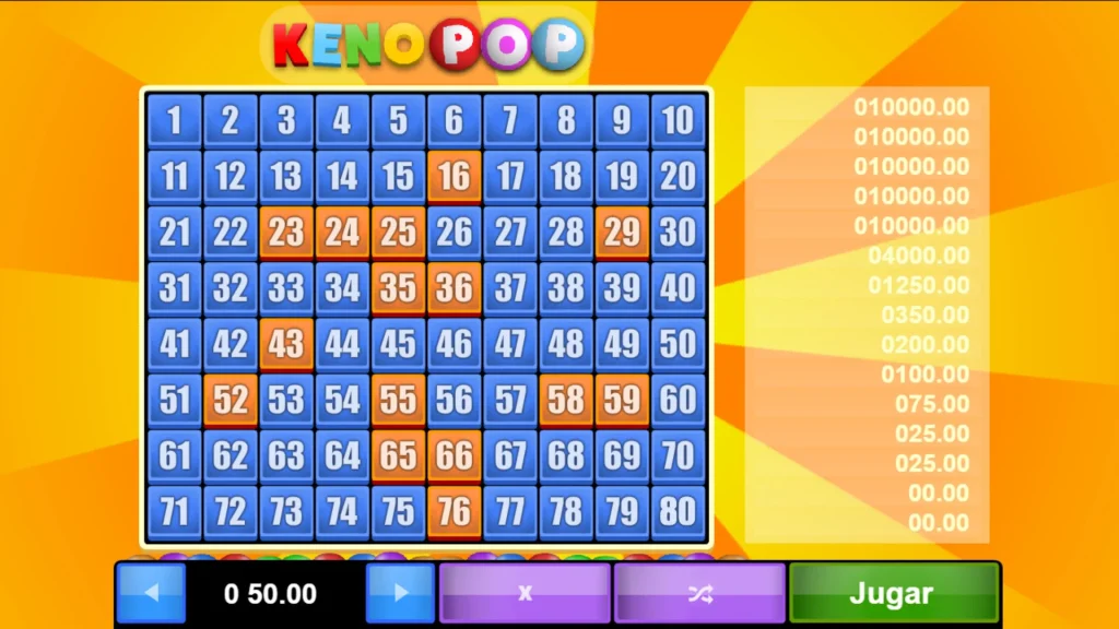 Keno Pop Juego Gratis