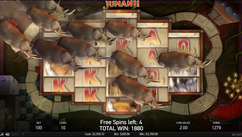 Jumanji Video Slot Ganancia