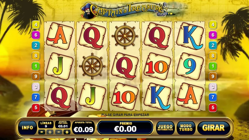 Captain’s Treasure Slot Juego Gratis