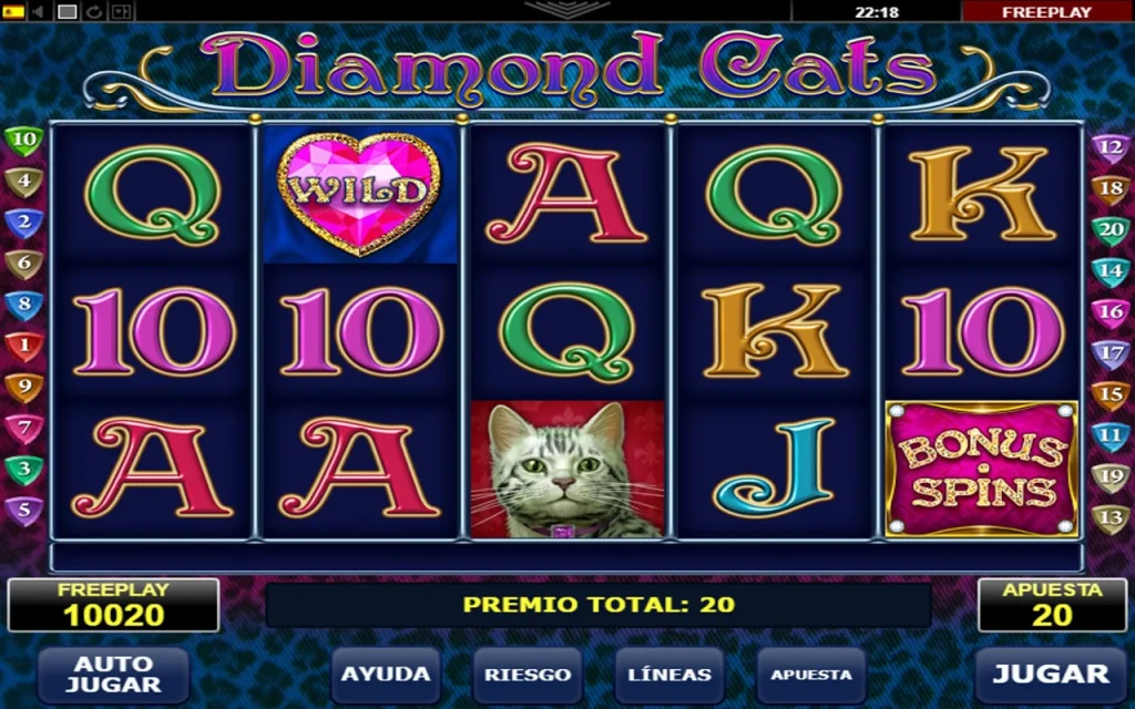 Diamond Cats Slot Juego Gratis