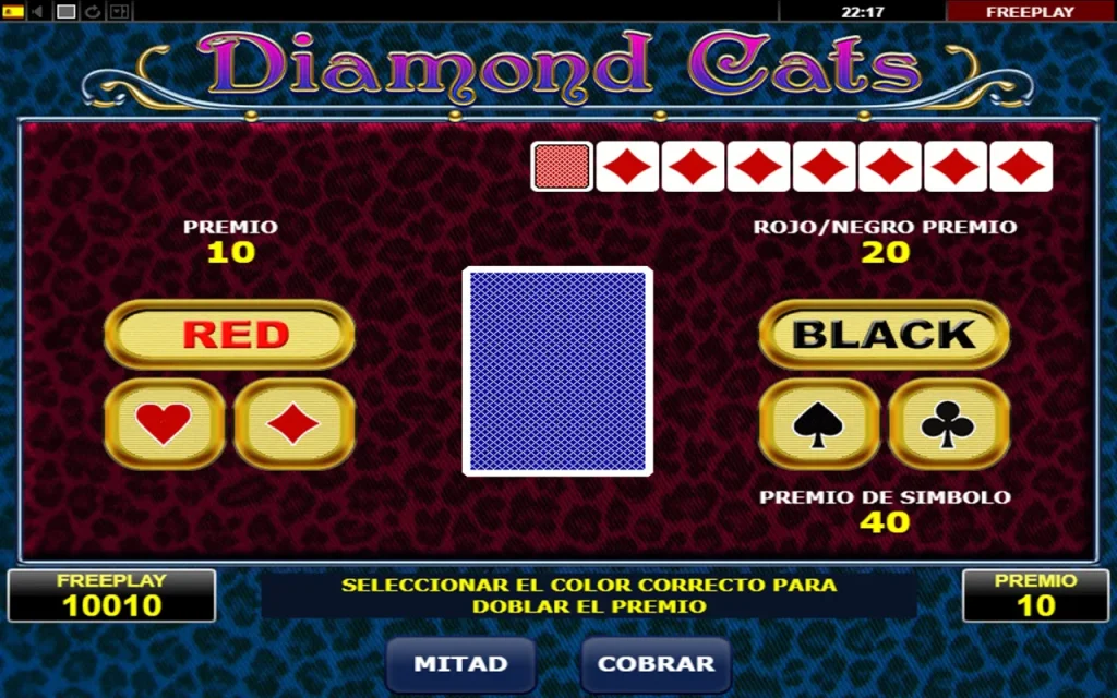 Diamond Cats Slot Función de Apuesta