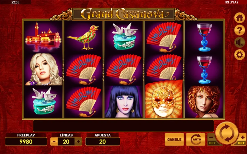 Grand Casanova Slot Juego Gratis