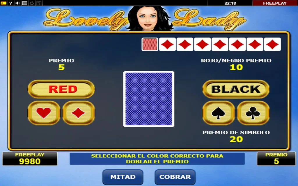 Lovely Lady Slot Función de Apuesta