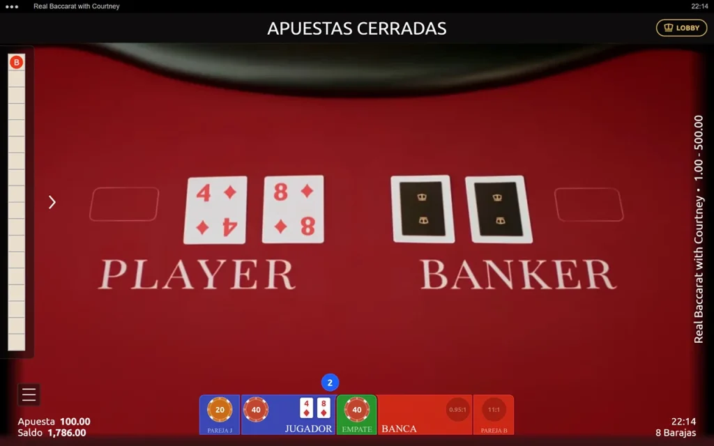 Real Baccarat with Courtney Juego Gratis