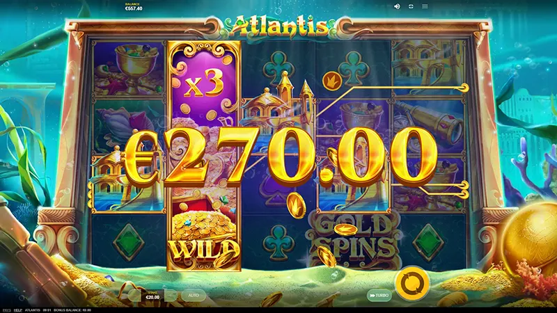 Atlantis Slot Ganancia