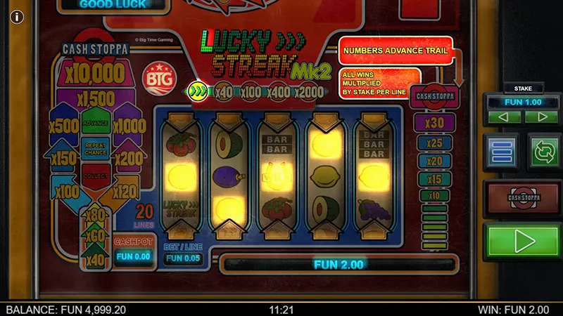 Lucky Streak Mk2 Juego Gratis