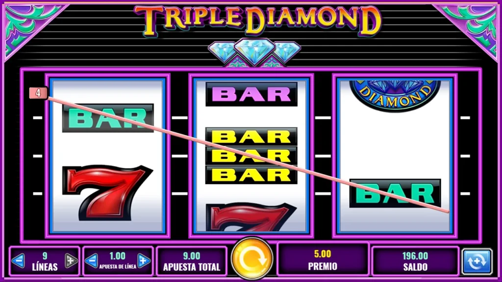 Triple Diamond Slot Ganancia