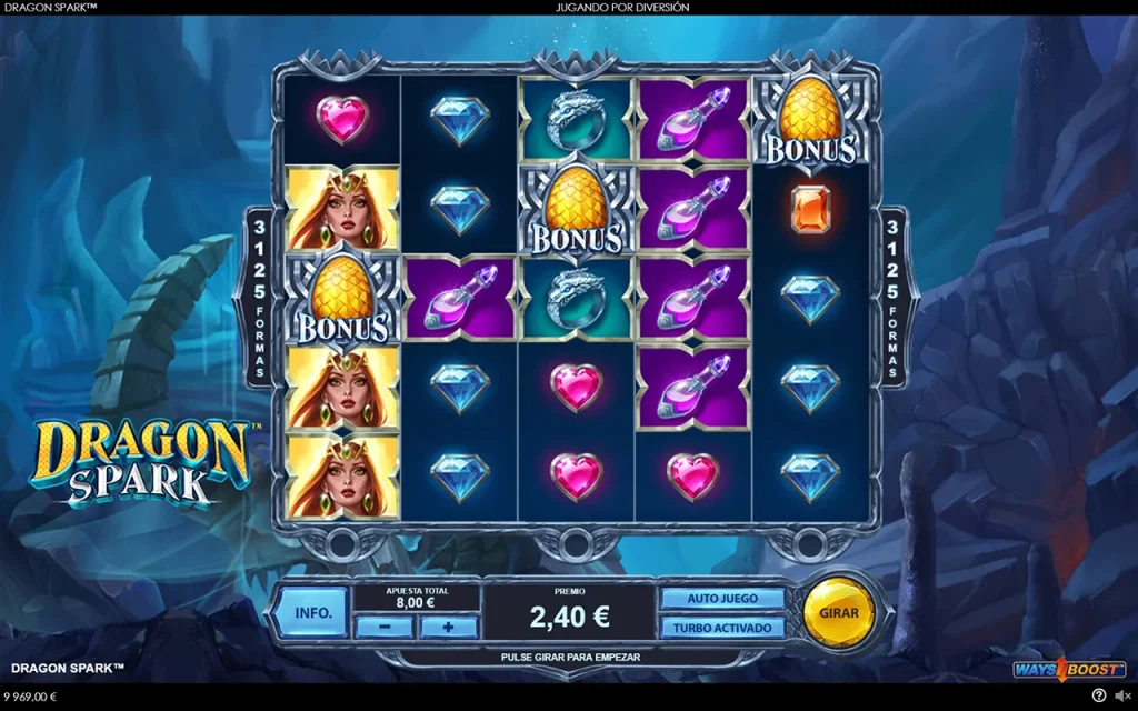 Dragon Spark Slot Símbolos Especiales