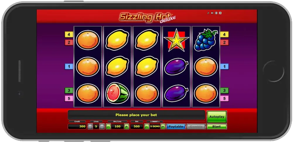 Sizzling Hot Slot Versión Móvil