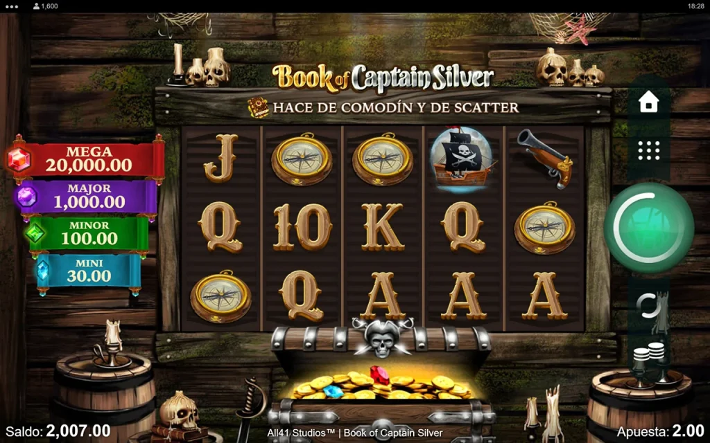 Book of Captain Silver Slot Juego Gratis