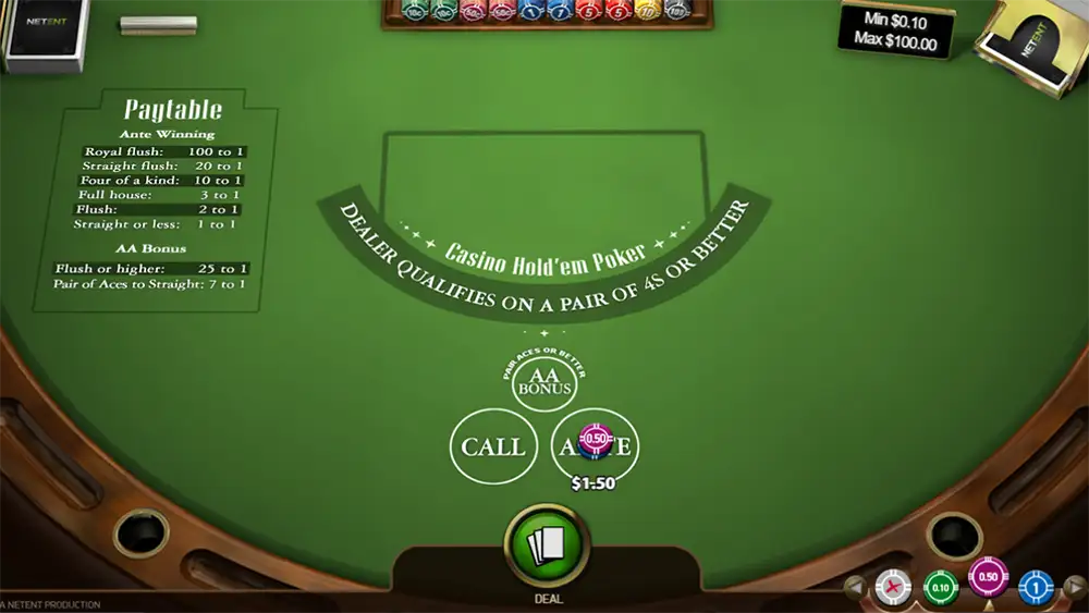 Probar juego Casino Hold’em Casino Hold’em