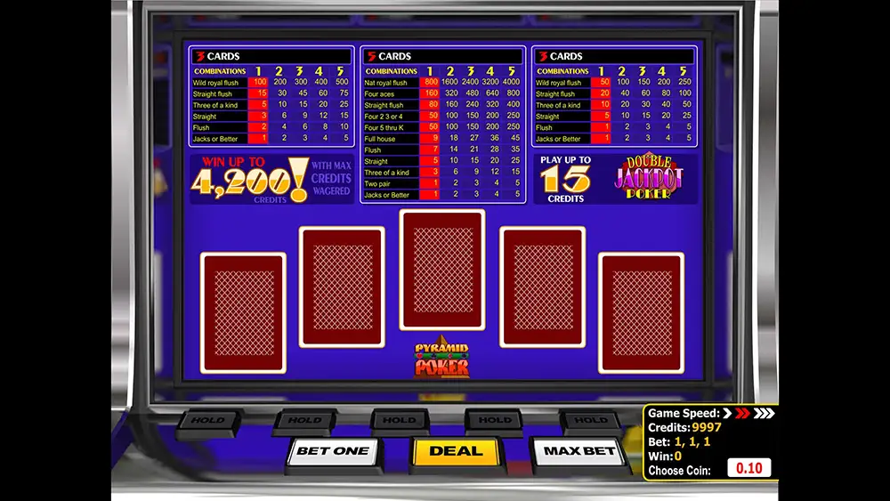 Double Jackpot Pyramid Poker