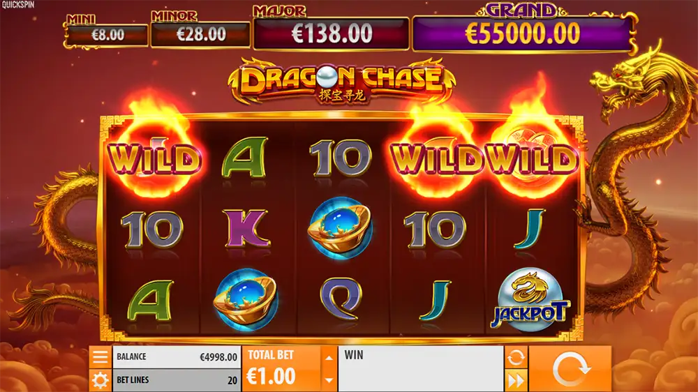 Probar juego Dragon Chase Slot Dragon Chase Slot