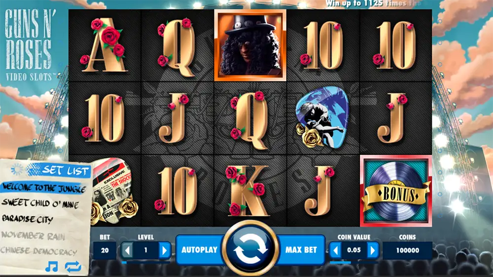 Probar juego Guns N Roses Slot Guns N Roses Slot