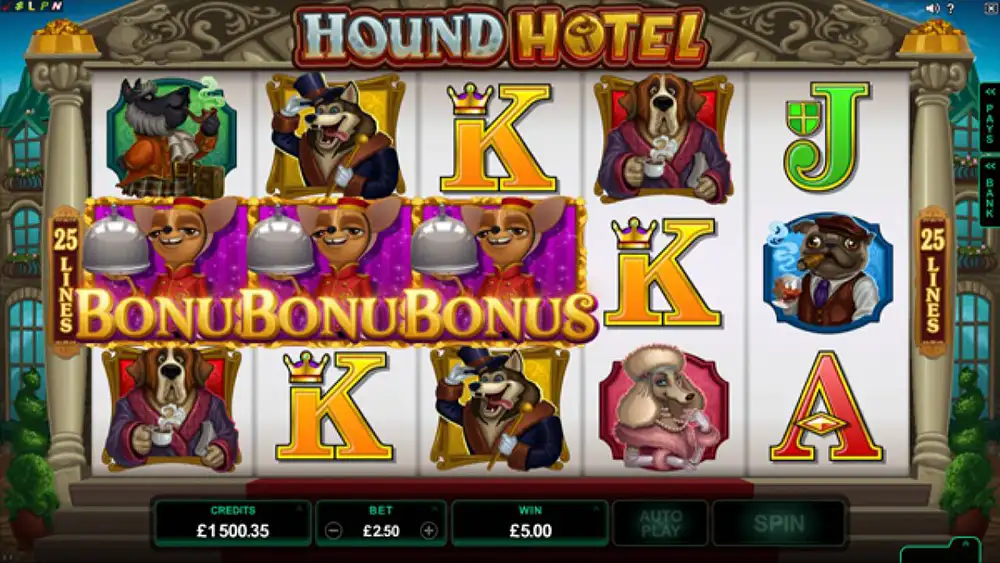 Probar juego Hound Hotel Slot Hound Hotel Slot