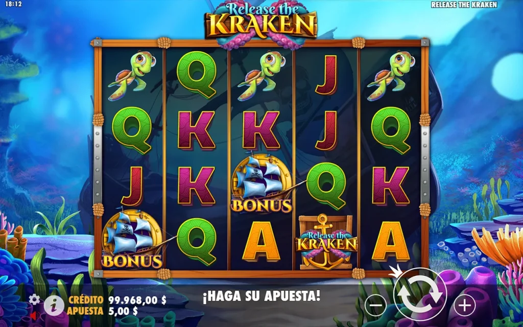 Release the Kraken Slot Símbolos Especiales