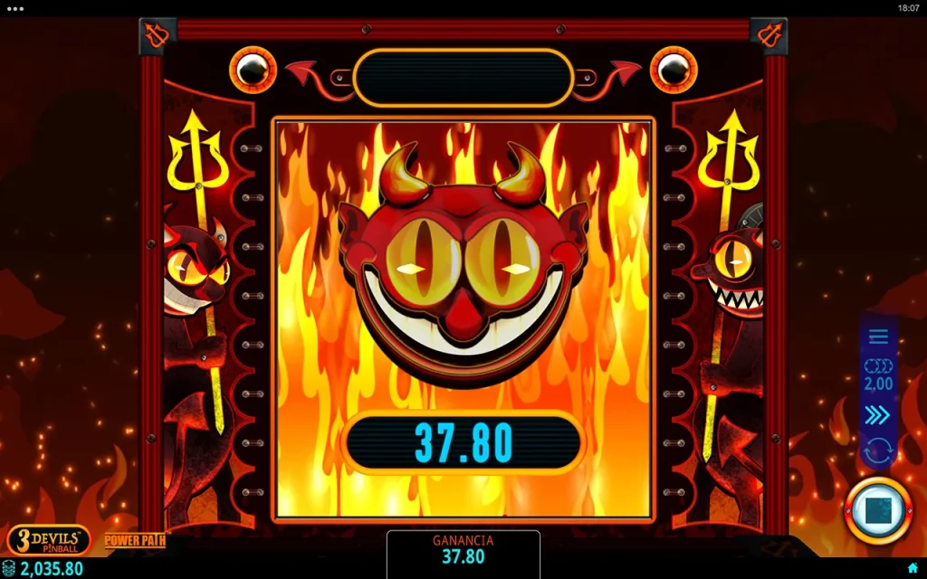 3 Devils Pinball Slot Ganancia