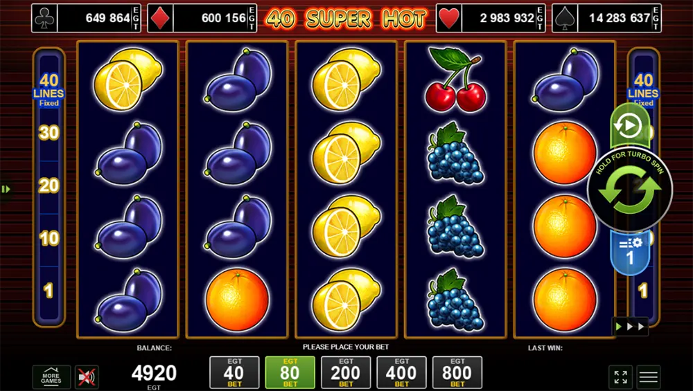 Probar juego 40 Super Hot 40 Super Hot