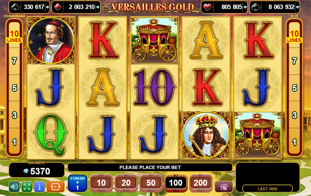 Versailles Gold Juego Gratis