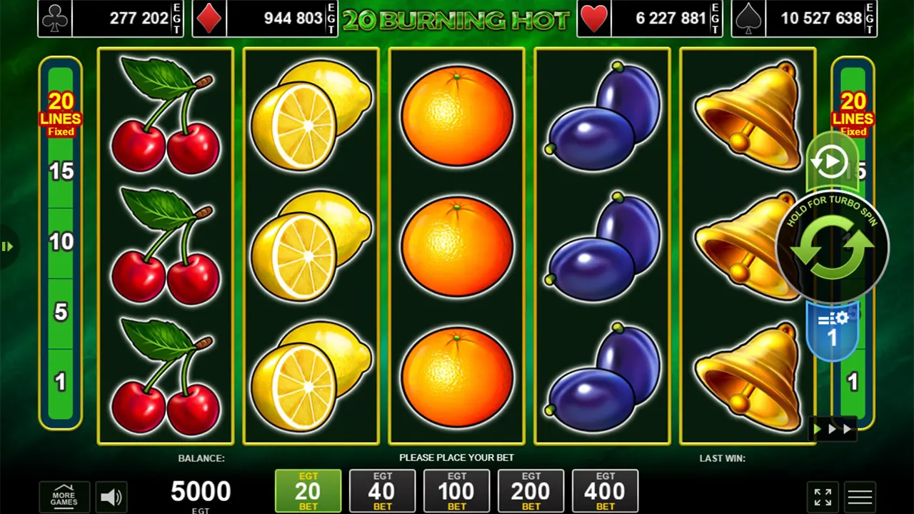 Probar juego 20 Burning Hot 20 Burning Hot