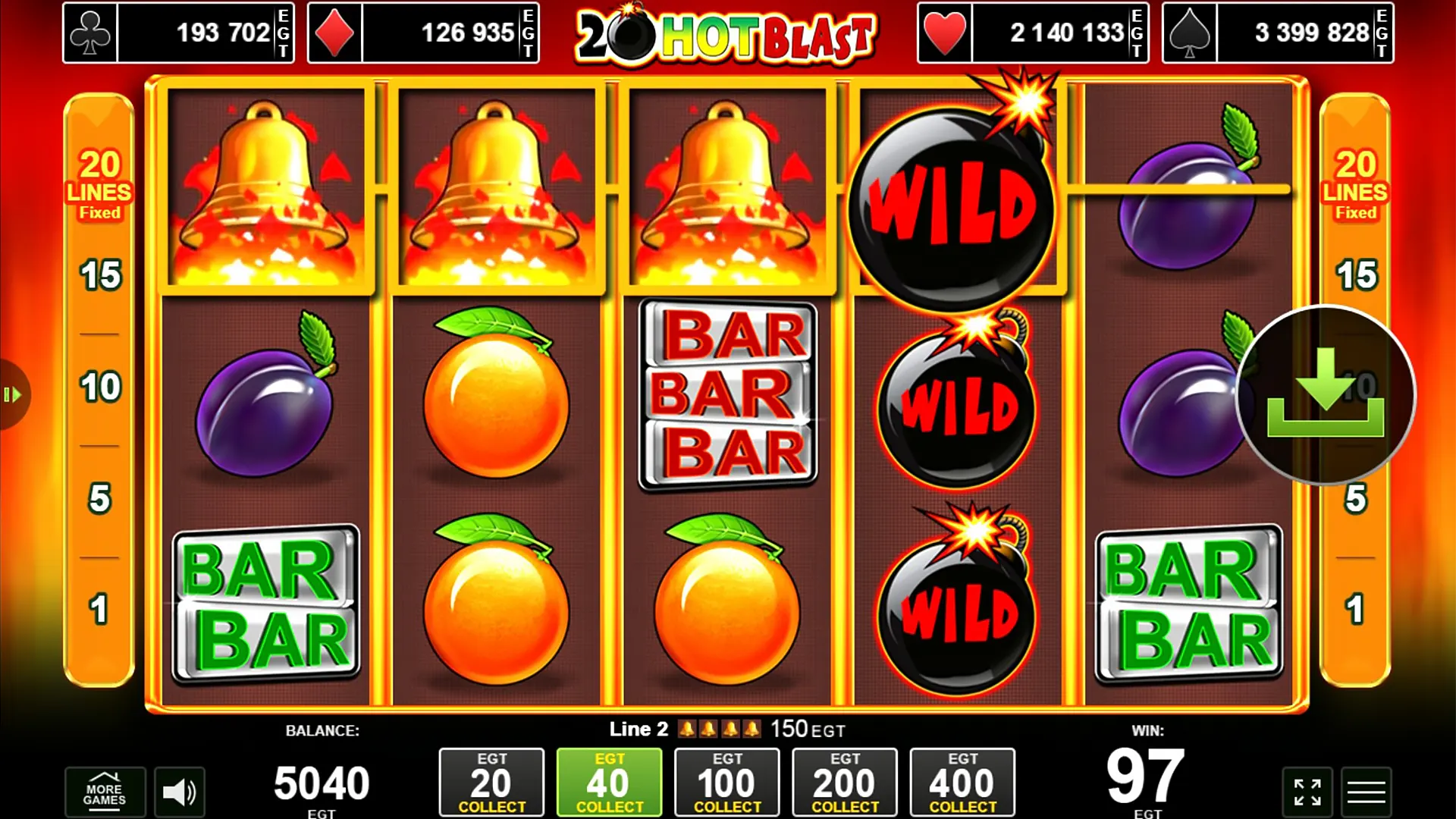 Probar juego 20 Hot Blast 20 Hot Blast