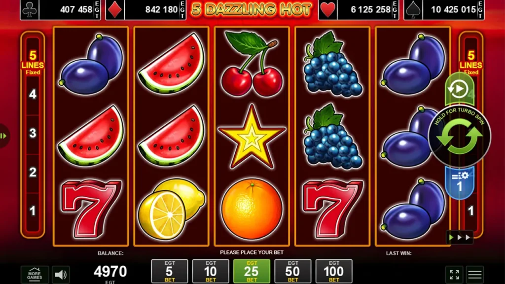 5 Dazzling Hot Juego Gratis