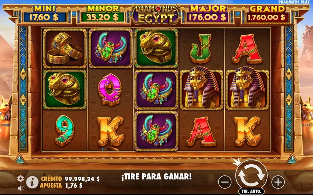 Diamonds of Egypt Juego Gratis