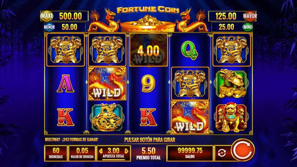 Fortune Coin Símbolos Wild