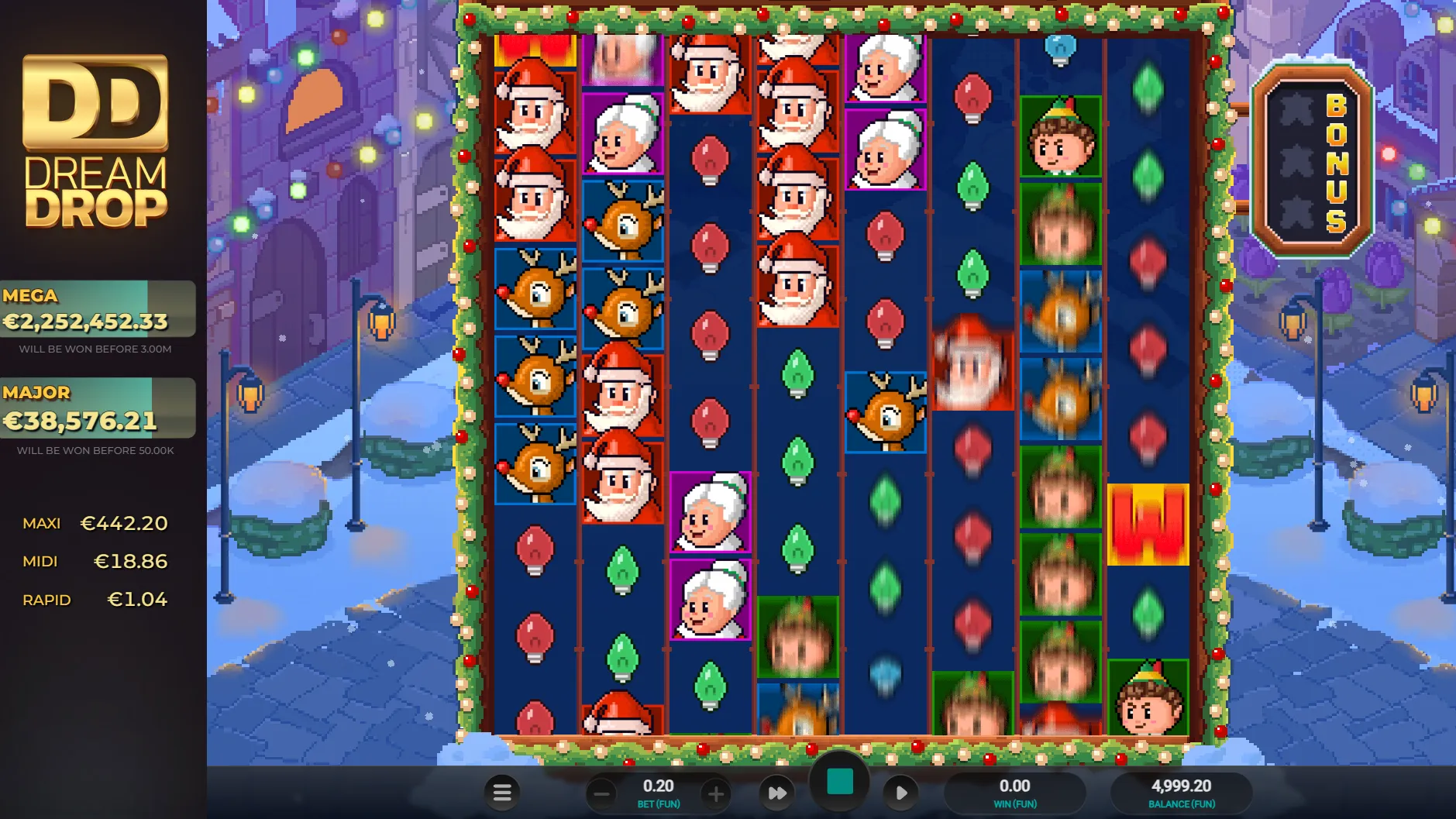 Probar juego Santa’s Stack Dream Drop Santa’s Stack Dream Drop
