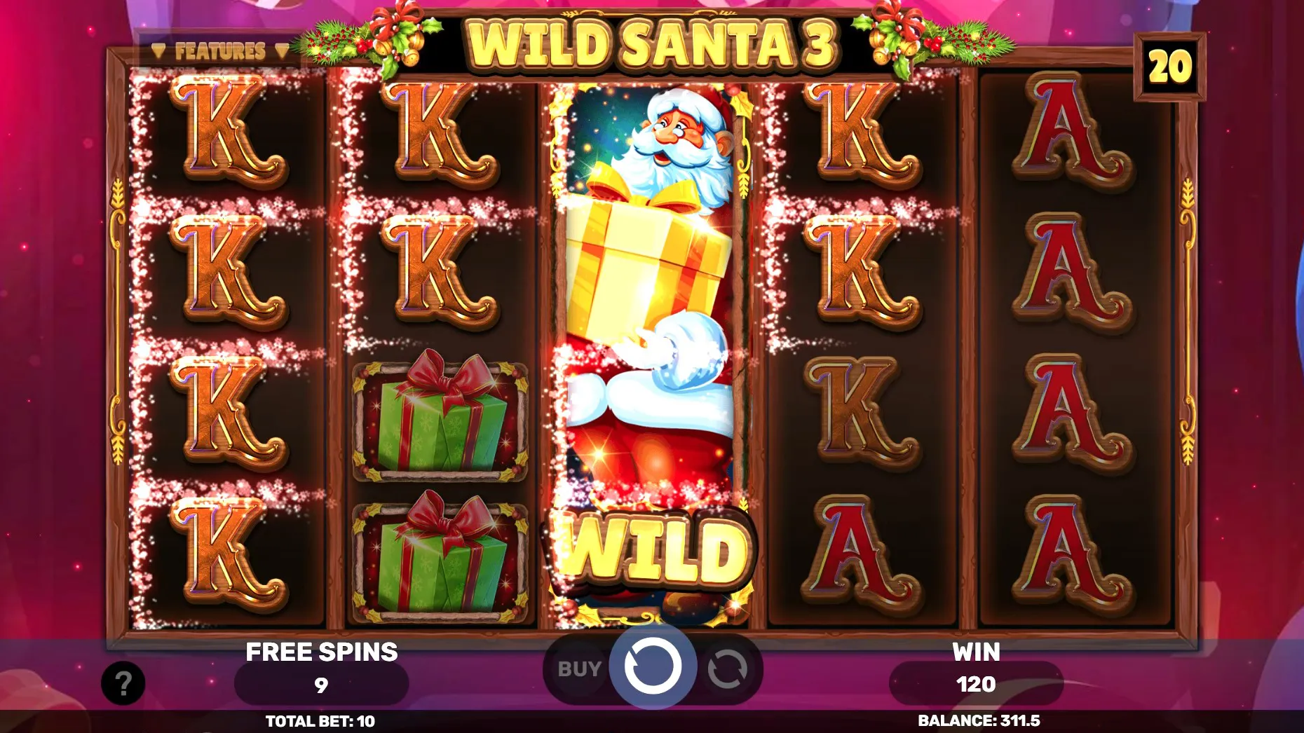 Wild Santa 3 Giros Gratis