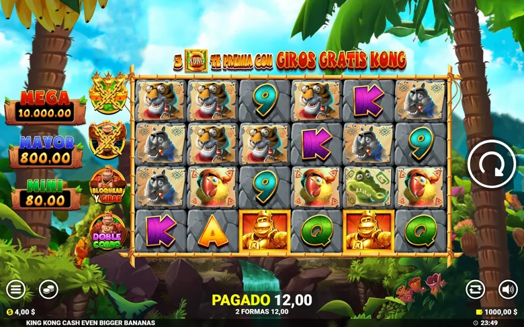 King Kong Cash Even Bigger Bananas Juego Gratis