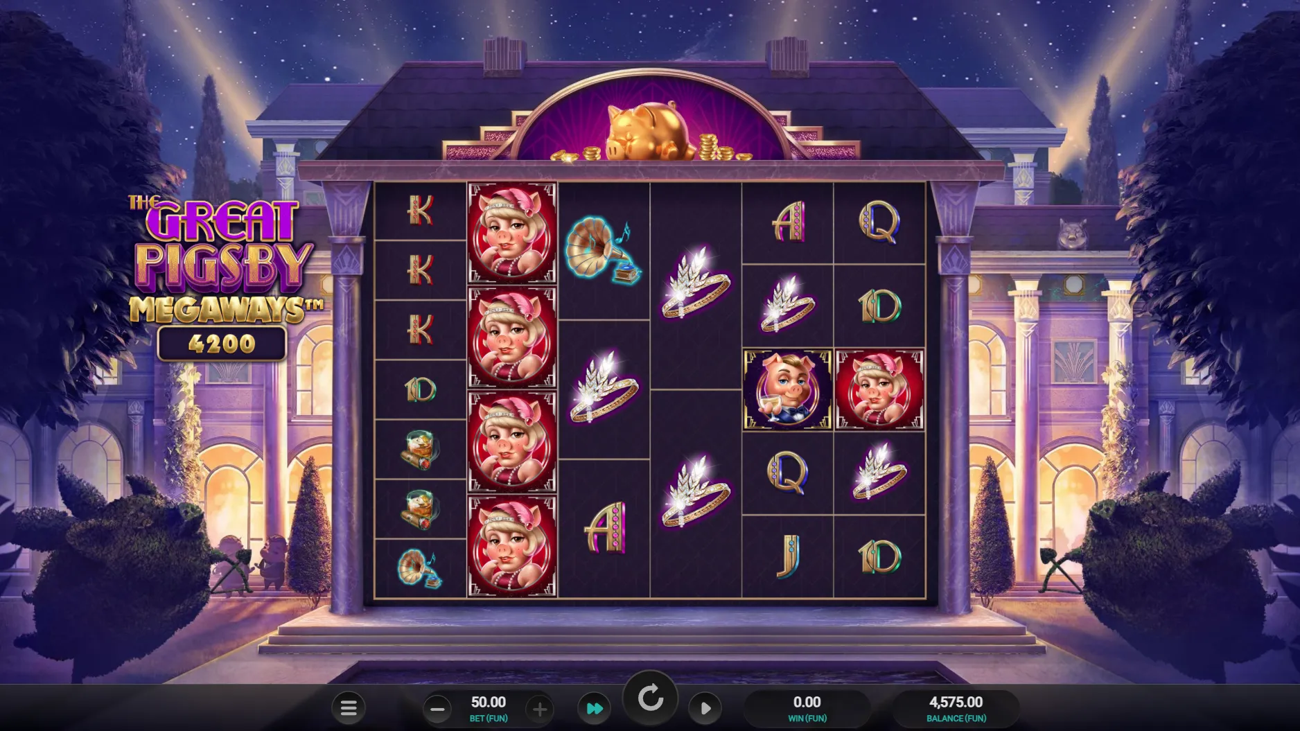 Probar juego The Great Pigsby Megaways The Great Pigsby Megaways