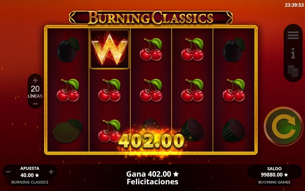 Burning Classics Ganancia