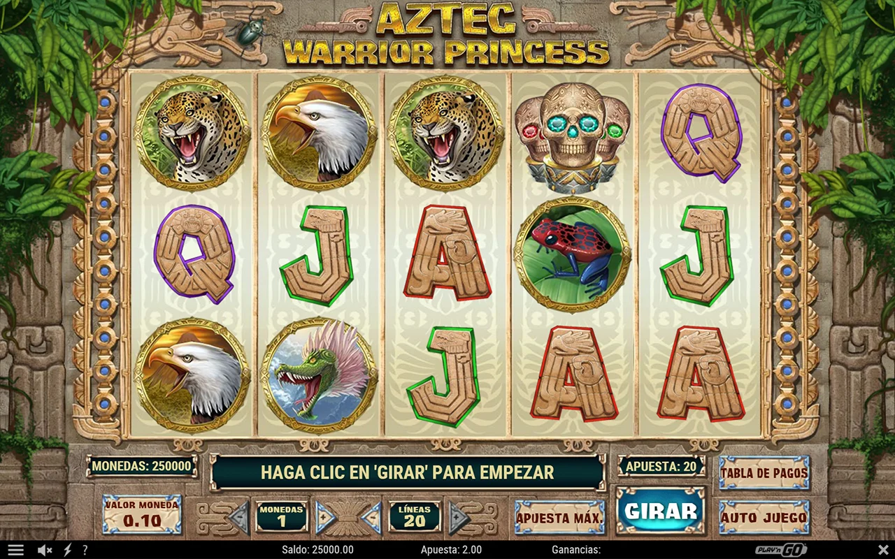 Probar juego Aztec Warrior Princess Slot Aztec Warrior Princess Slot