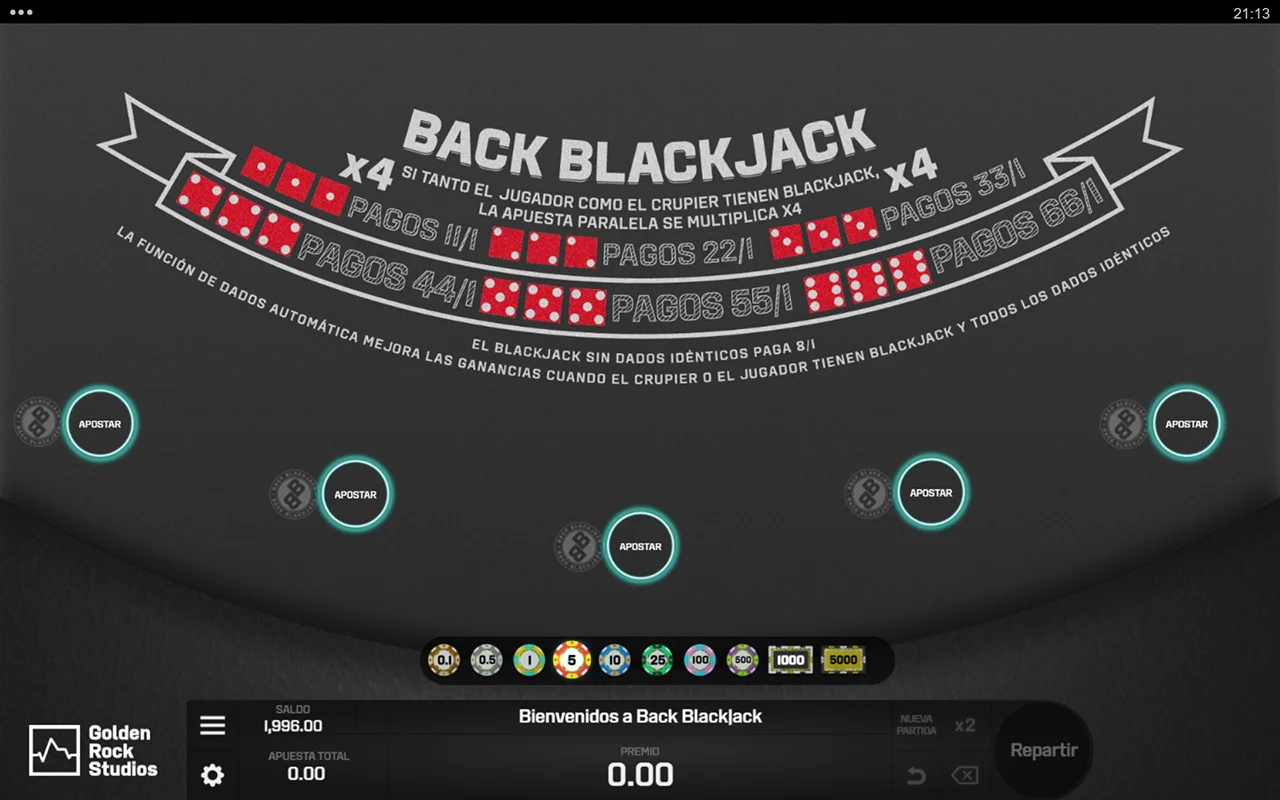 Probar juego Back Blackjack Back Blackjack