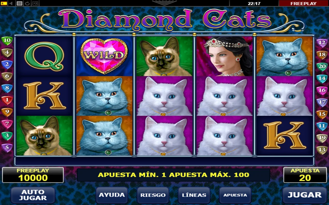 Probar juego Diamond Cats Slot Diamond Cats Slot
