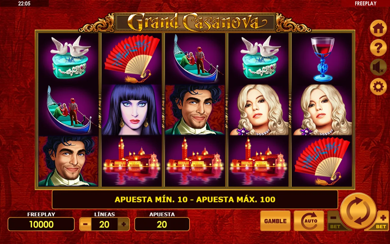Probar juego Grand Casanova Slot Grand Casanova Slot