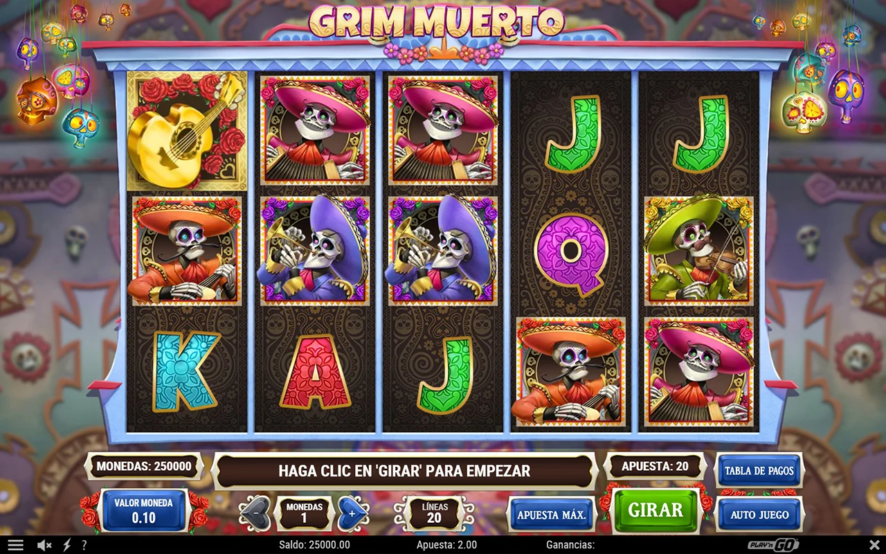 Probar juego Grim Muerto Slot Grim Muerto Slot