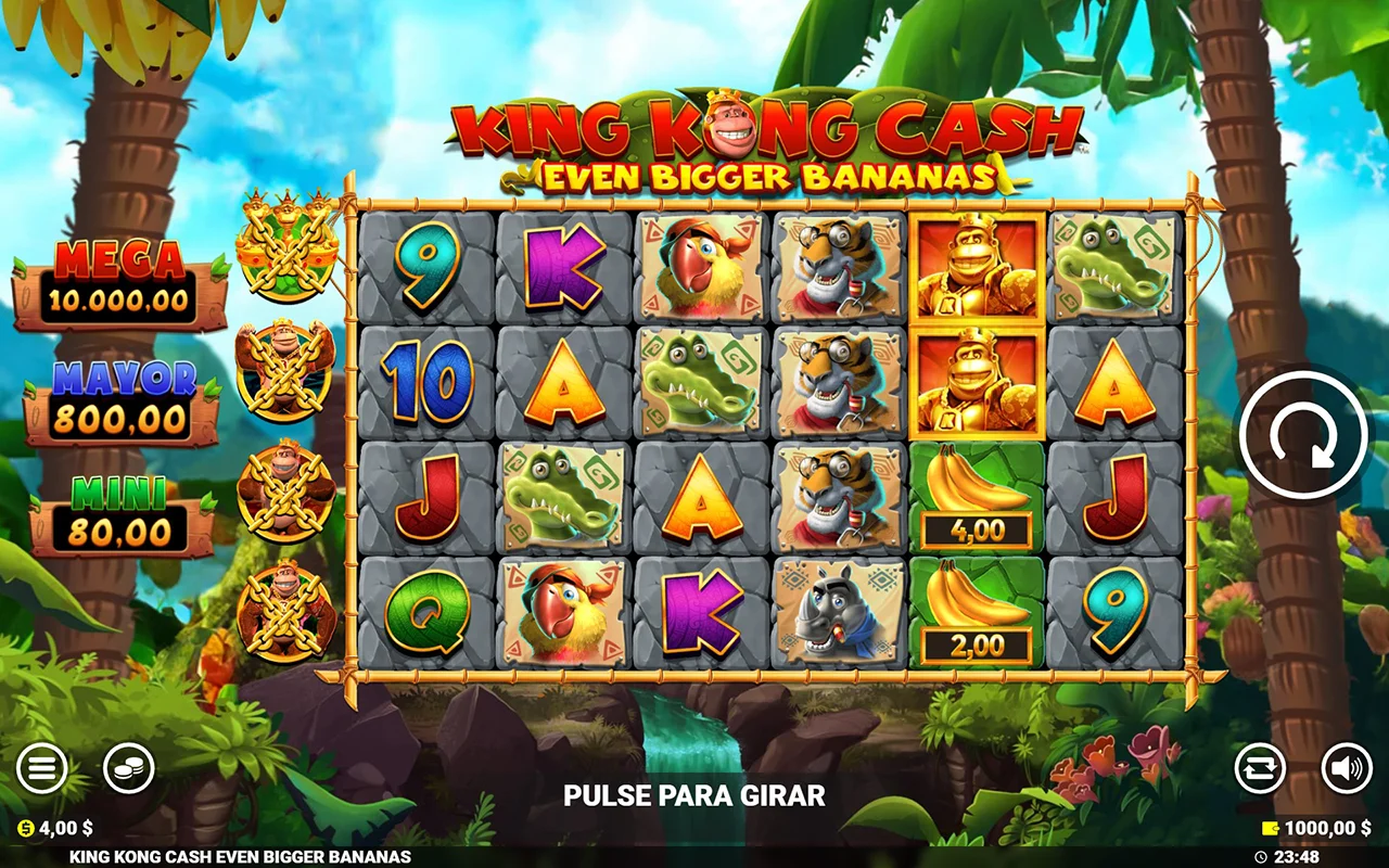 Probar juego King Kong Cash Even Bigger Bananas King Kong Cash Even Bigger Bananas