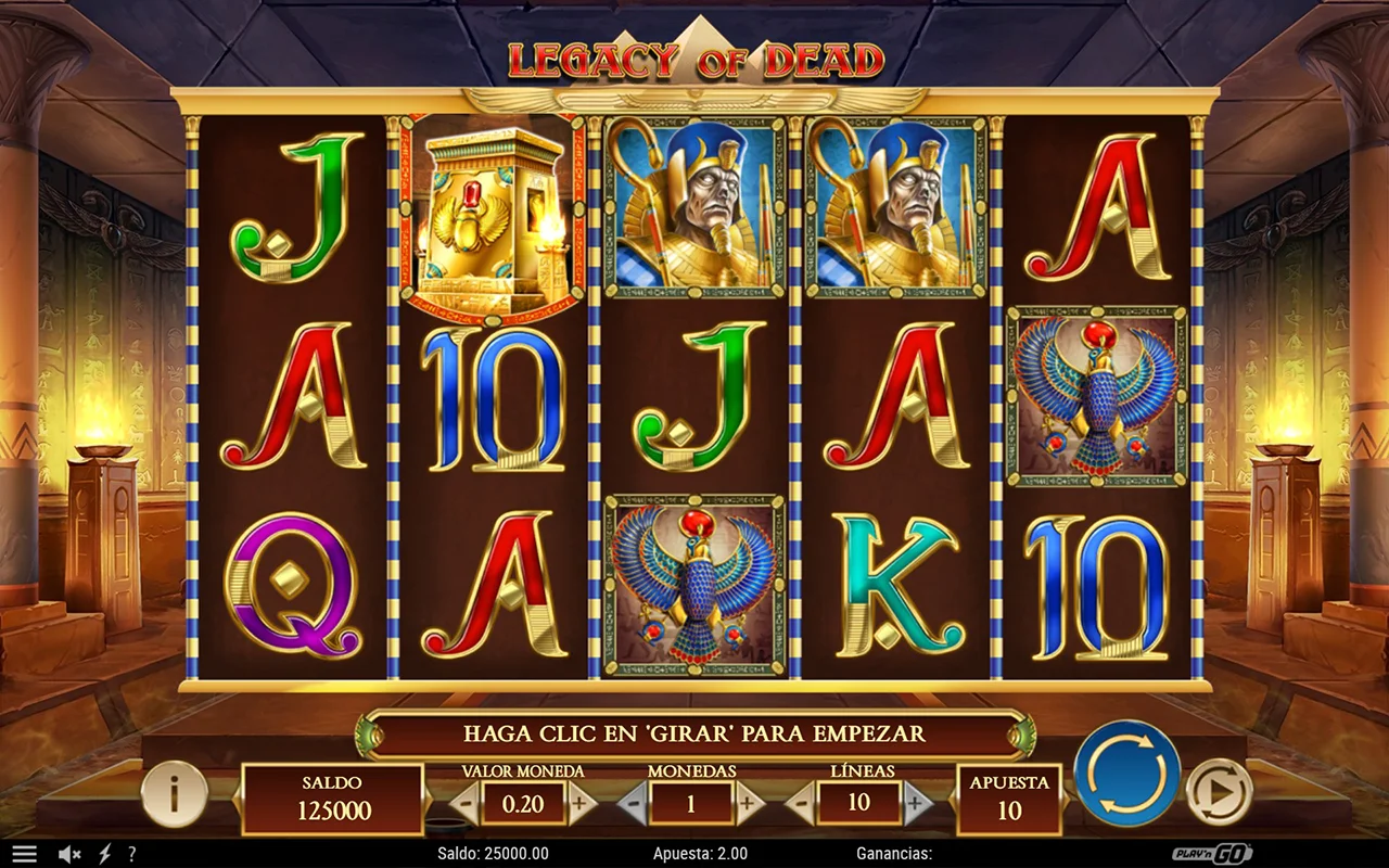 Probar juego Legacy of Dead Slot Legacy of Dead Slot