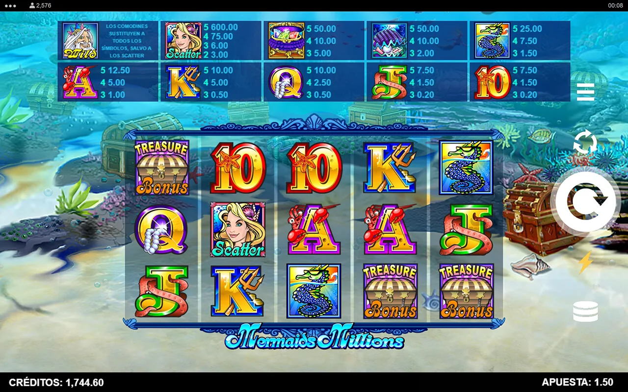 Probar juego Mermaids Millions Slot Mermaids Millions Slot