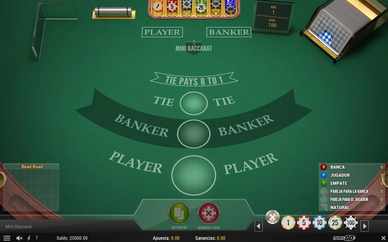 Probar juego Mini Baccarat Mini Baccarat