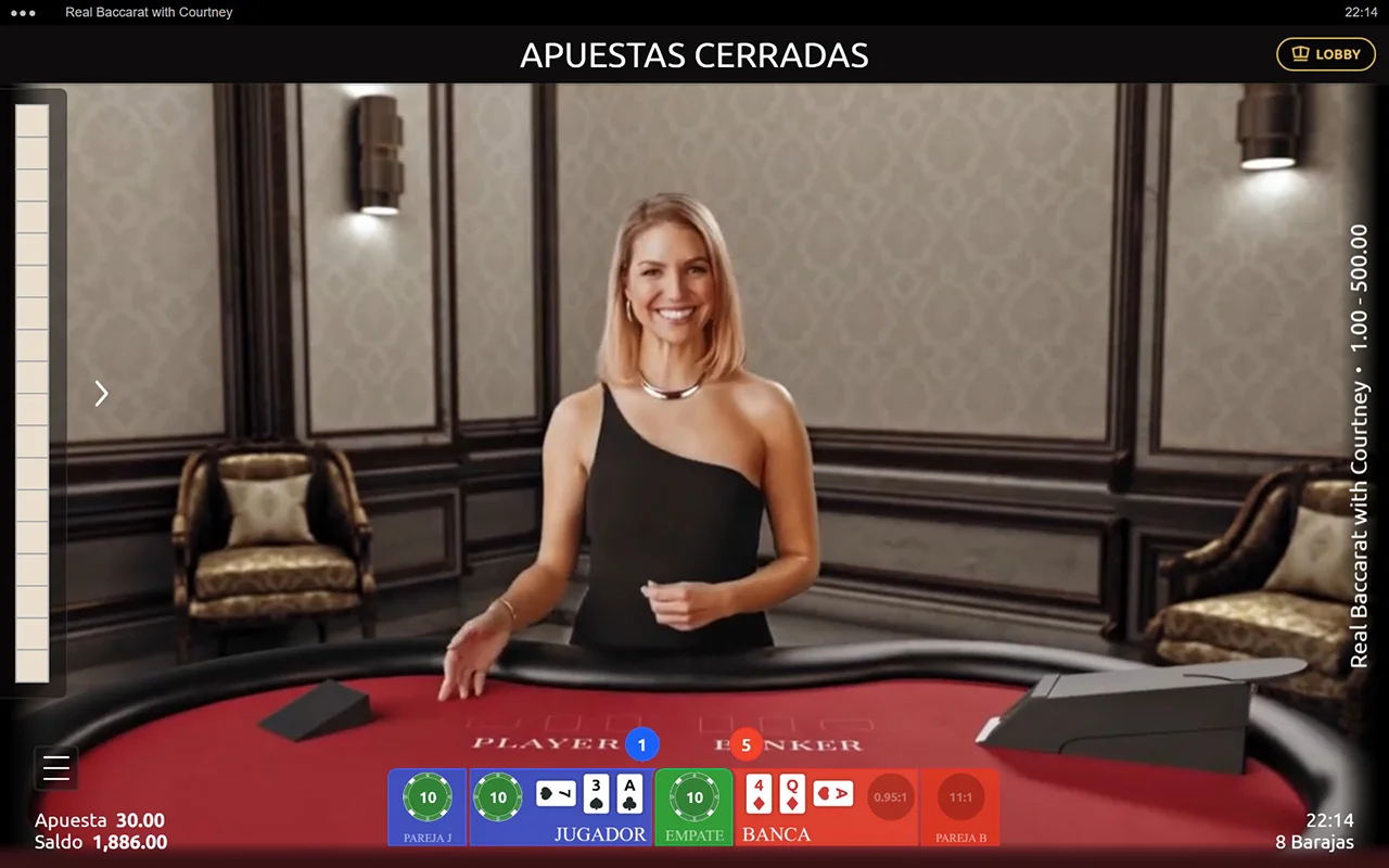 Probar juego Real Baccarat with Courtney Real Baccarat with Courtney