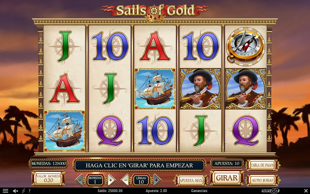 Probar juego Sails Of Gold Slot Sails Of Gold Slot