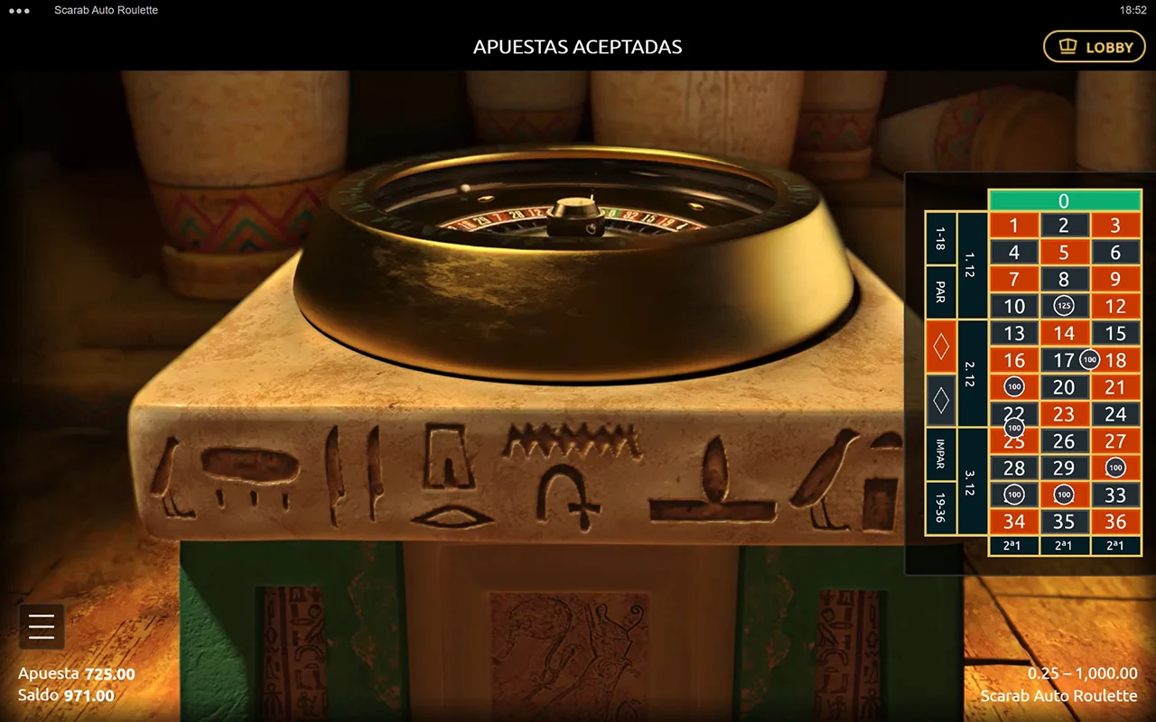 Probar juego Scarab Auto Roulette Scarab Auto Roulette