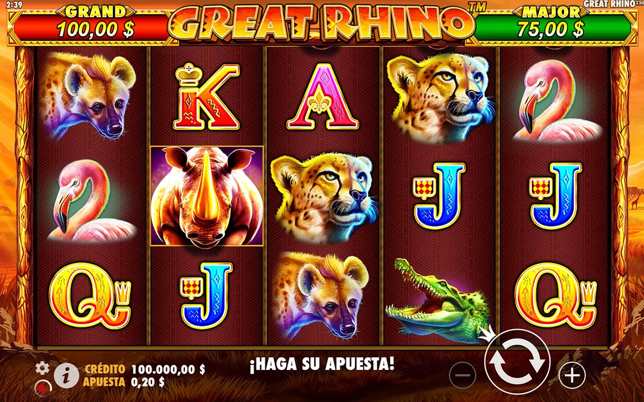 Probar juego Great Rhino Slot Great Rhino Slot
