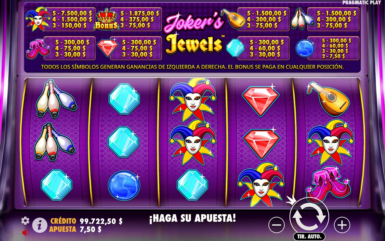 Probar juego Joker’s Jewels Joker’s Jewels