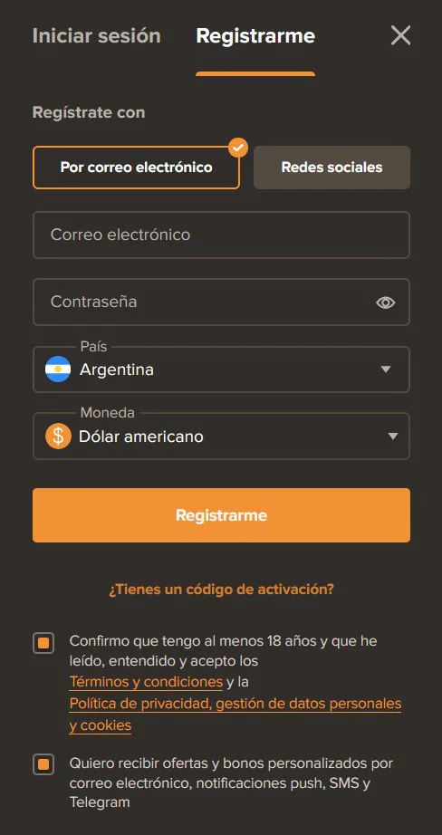 SOL Formulario de Registro